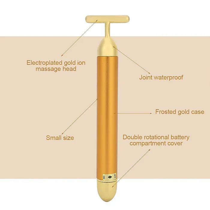 Gold Electric Facial Massager
