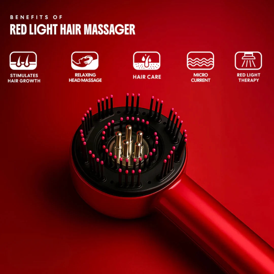 Red Light Therapy Scalp Massager