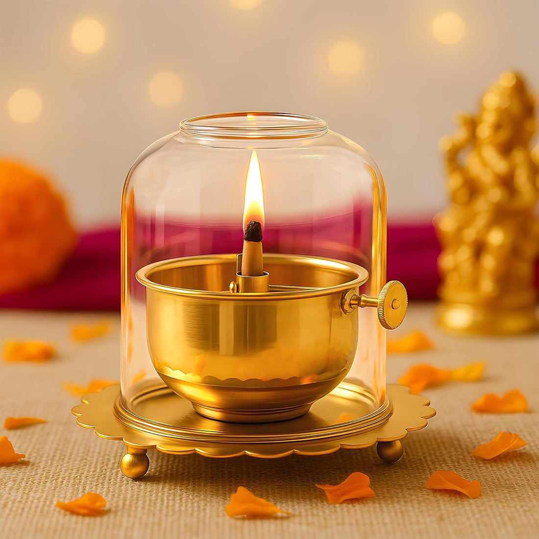 Brass Akhand Diya