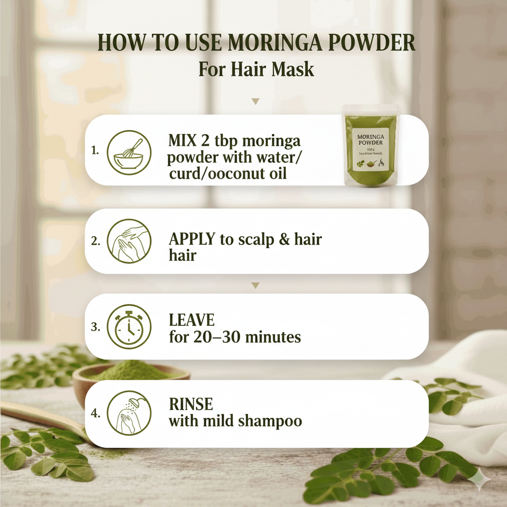 Mora Botanica 100% Moringa Powder 100g BUY1 GET 1 FREE Immunity Booster | Natural Multi-vitamin | Good for Hair & Skin | Protein Rich
