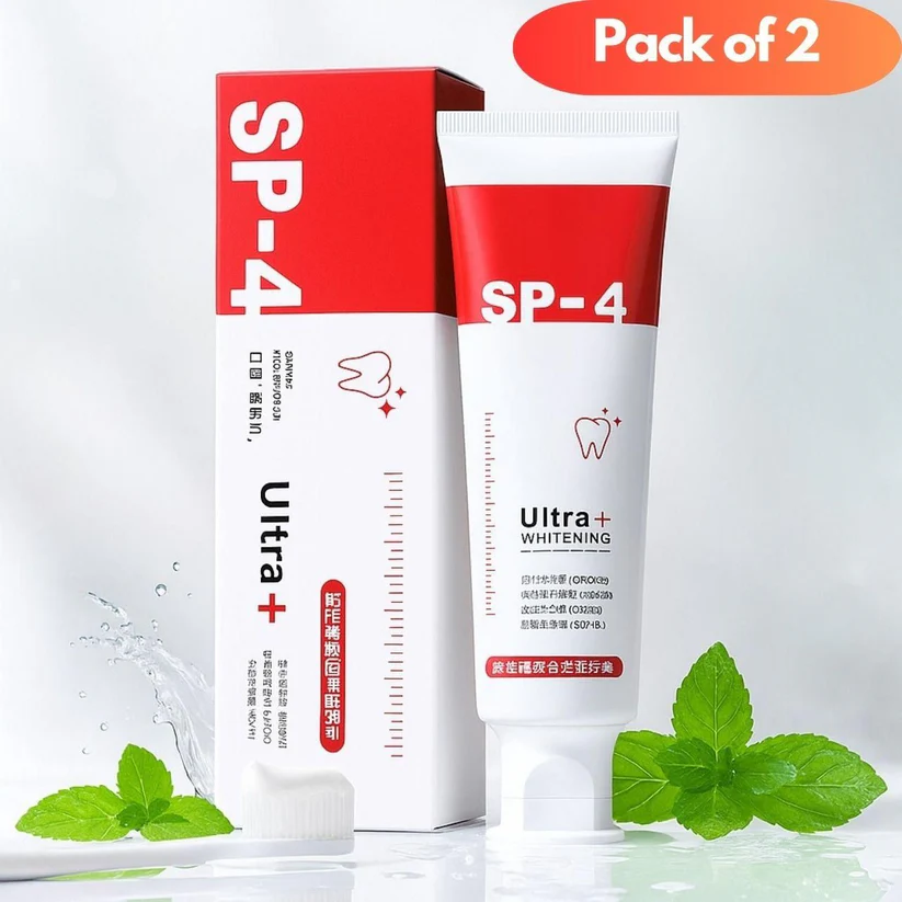 ✨SP-4 Probiotic Brightening & Stain Removing Toothpaste 🦷Pack Of 2