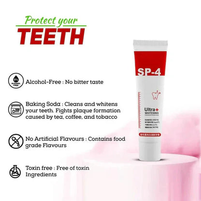 ✨SP-4 Probiotic Brightening & Stain Removing Toothpaste 🦷Pack Of 2